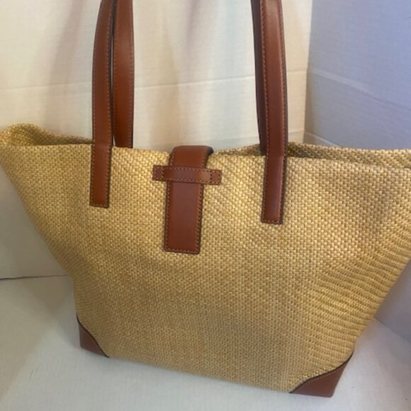 Cole Haan Classic Large woven Tote Bag/Purse - Picture 5 of 8